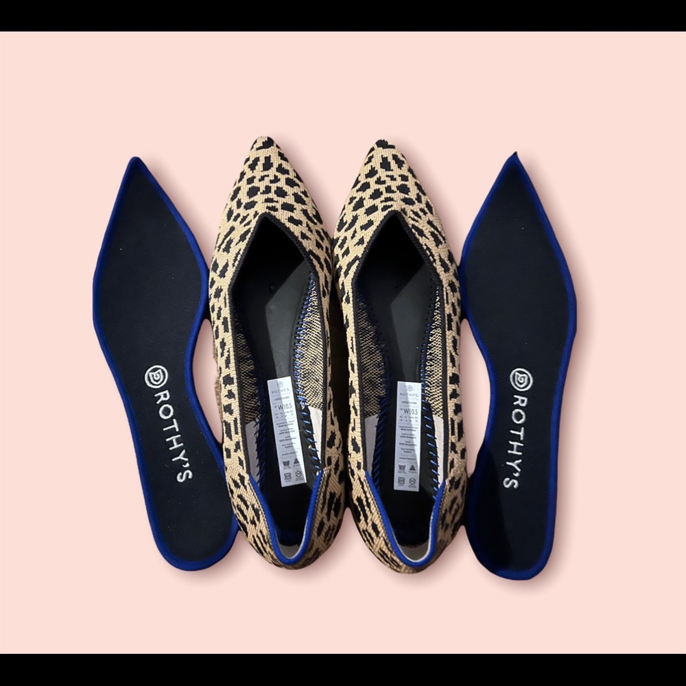 Rothy’s Leopard points, size 10.5